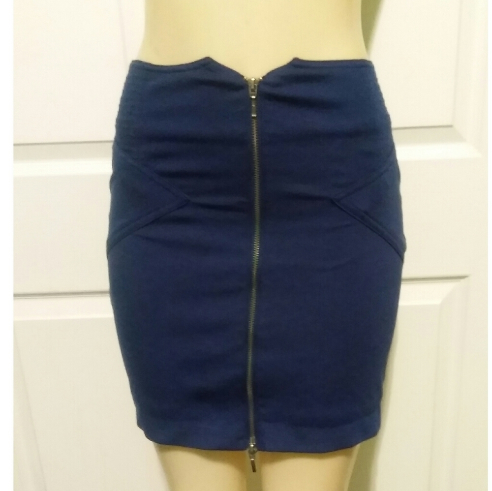 Navy Blue BCBGeneration Pencil Skirt